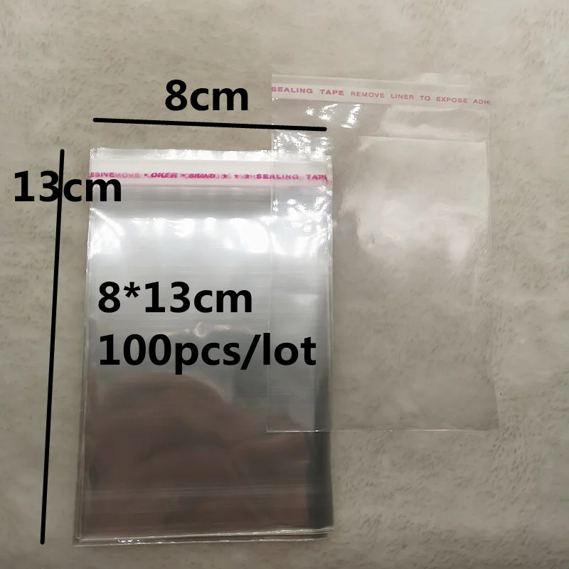 Wholesale 4x6-14x14cm Various Models Resealable Poly Bag Transparent Opp Plastic Bags Self Adhesive Seal Jewellery Making Bag..