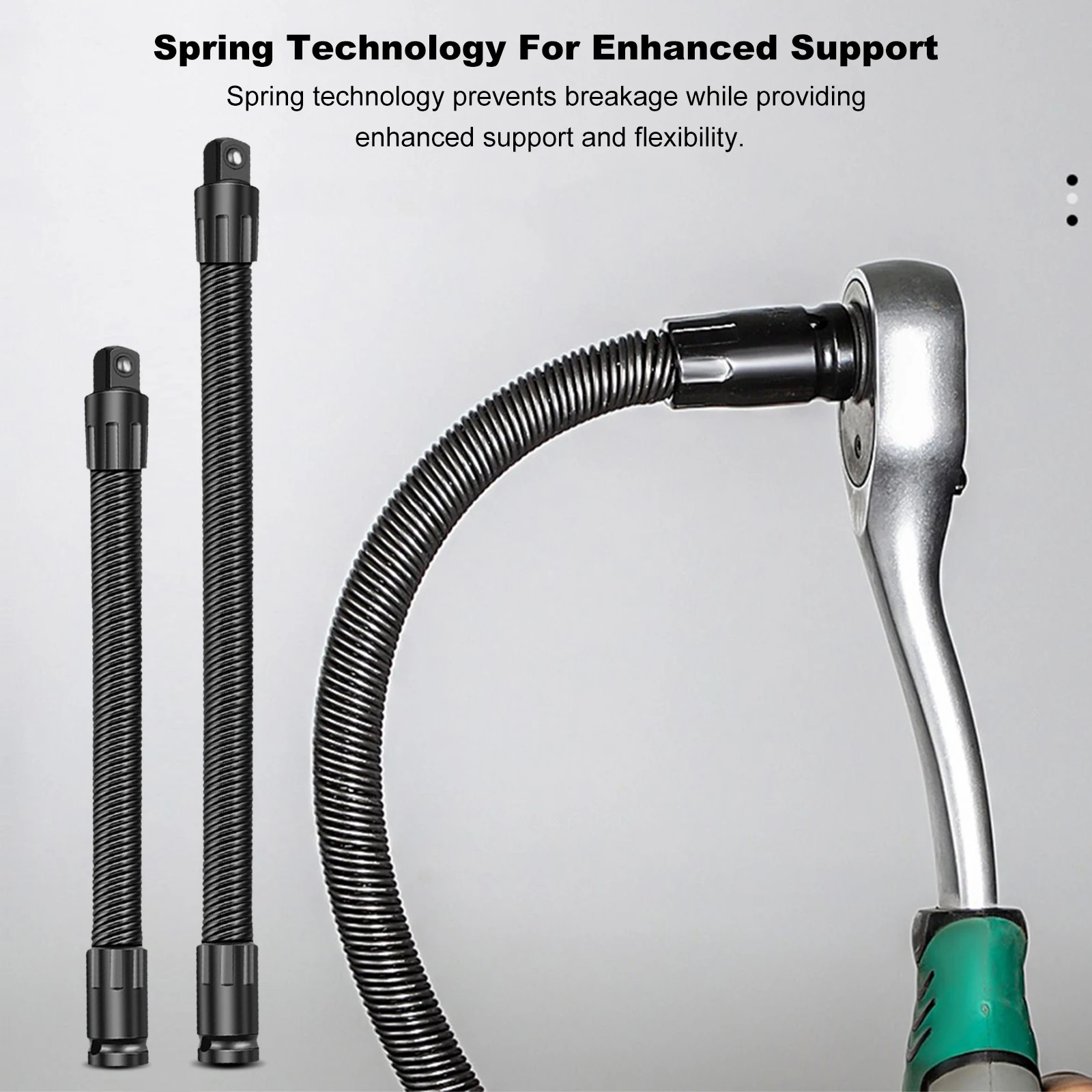 1/2 In Flexible Shaft Extension Extender High Torque Electric Wrench Connecting Rod Hand Spring Extension Rod Hand Drive Tools