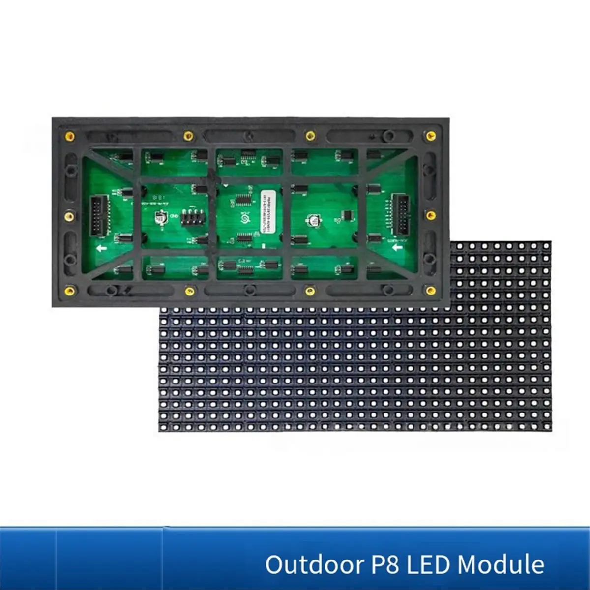 P8 LED Matrix Panel RGB Full Color LED Display Module 256x128mm 32X16 Led Sign Module IP65 Waterproof for Indoor Outdoor