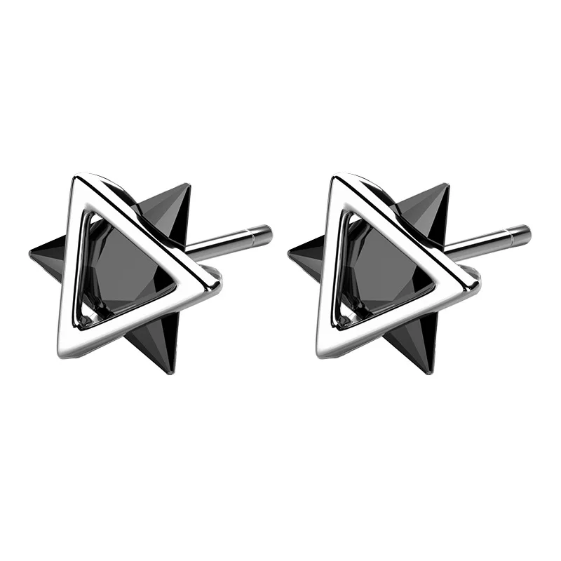 الرجال 925 فضة أقراط AAA الزركون الفاخرة للرجل المرأة الزفاف غرامة مجوهرات الأزياء اكسسوارات هدايا الحفلات #4