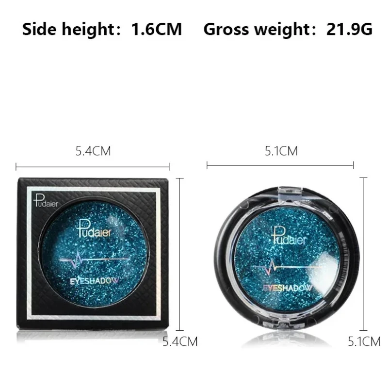 Alta qualidade pigmento glitter perolado lantejoulas sombra de olho maquiagem à prova dwaterproof água única cor nude diamante brilhante sombra cosméticos novo