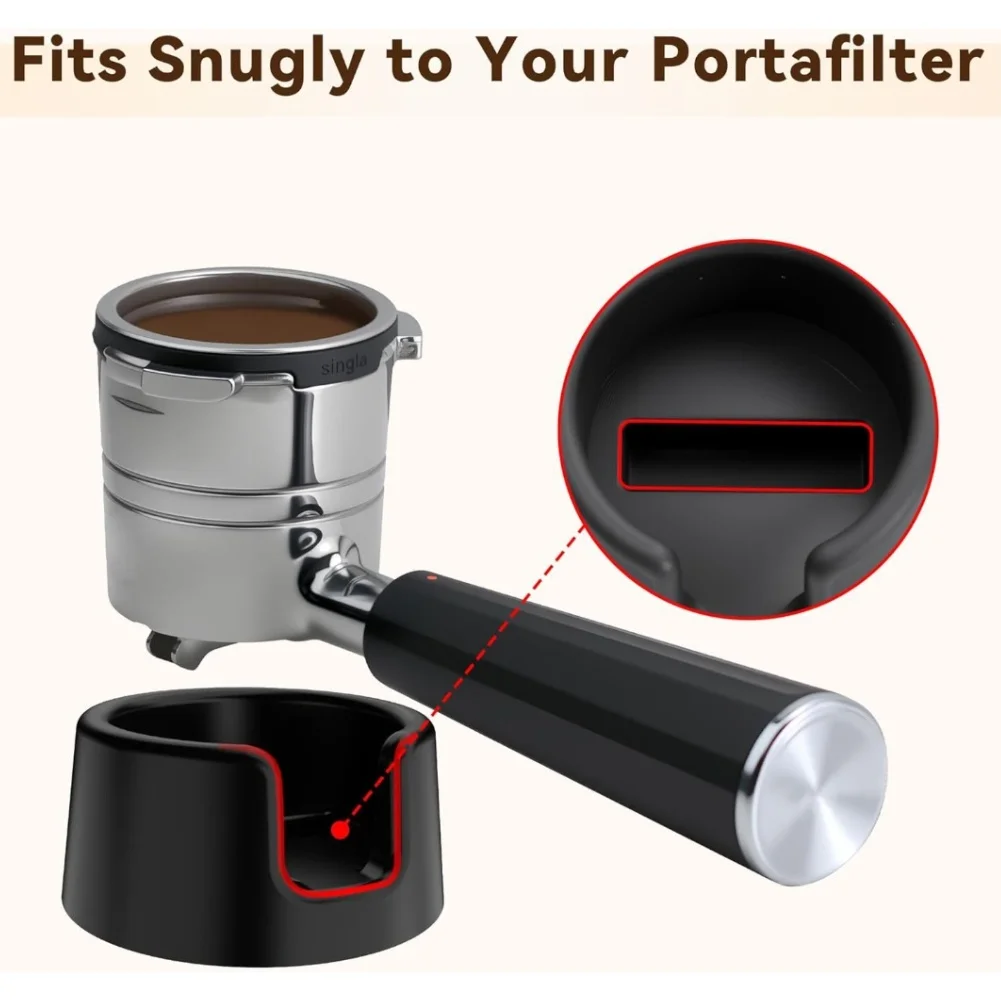 Anti-Slip Base Coffee Tamper Base Caf Environment Easy Clean Work Heat-Resistant Silicone Improved Tamping Stability