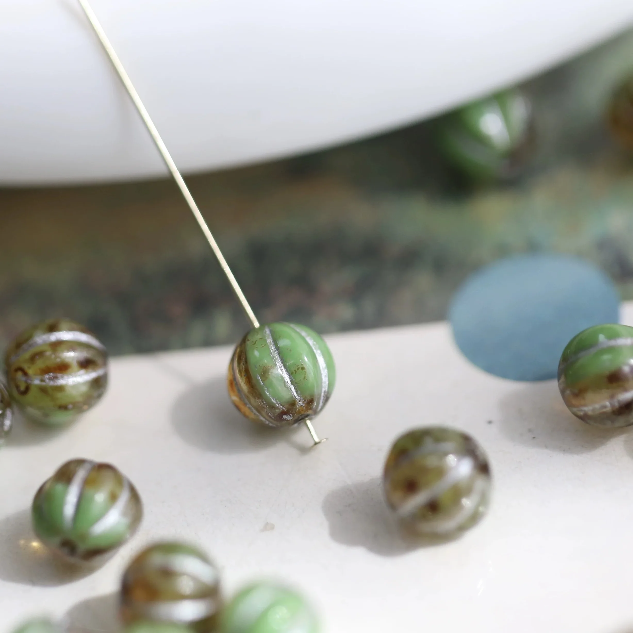 20 قطعة 8 مللي متر خرز يدوي DIY مجوهرات قلادة أقراط سوار إكسسوارات