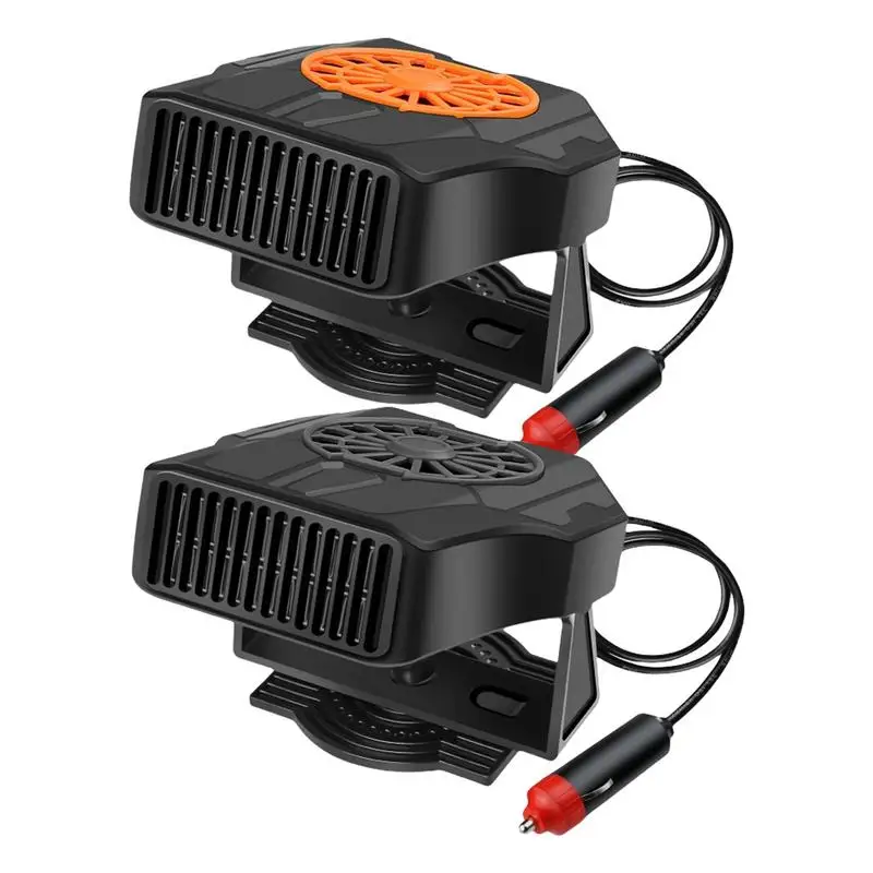 

Electric Car Heater Rotating Air Cooler Fan Portable Demister Defroster Heating Fan Windshield Defogger Winter Car Accessroies