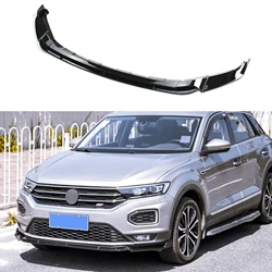 Car Front Bumper Lip Spoiler Diffuser Splitters Body Kit Aprons Cover Guard Trim For VW T-Roc / T Roc TSI TDI 2017-2021