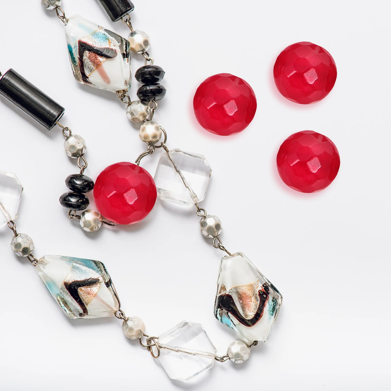 

36pc Carnelian Beads 10mm Faceted Rondelle Gemstone Jewelry DIY Craft Material Loose Agate Scatter Crystal