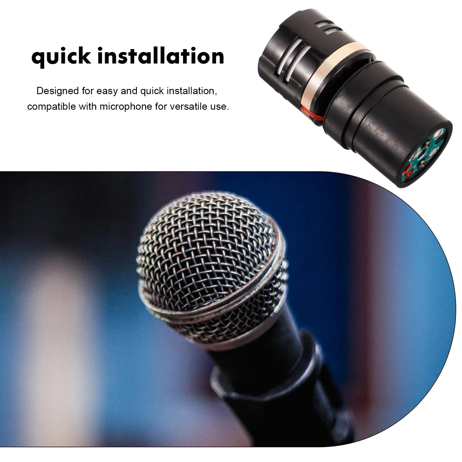

Dynamic Mic Capsule Professional Microphone Core Replacement For Studio Ktv Live Recording Use Mic Accessory Microphone