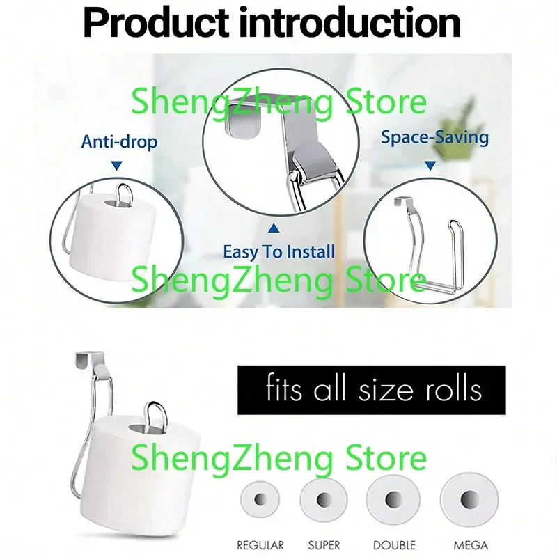 2Pcs Simple hanging paper towel holder for kitchen and bathroom- perfect space saver for small rooms