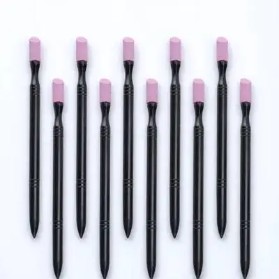 10 قطعة ملف الأظافر غرامة حصى الرملي أداة للأظافر كاذبة الطبيعية مزيل الجلد الميت مانيكير باديكير لوازم #6