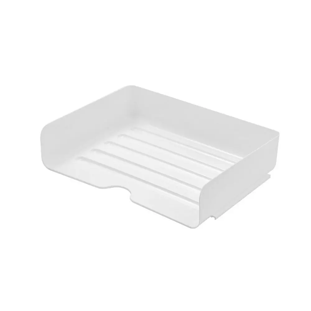 Desktop Organizer A4 File Storage Tray Papers Rack Minimalism Stackable File Rack Plastic Book Shelf File Organizer Archives