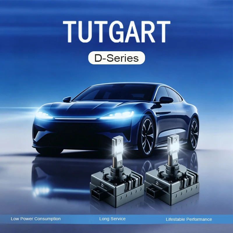 TUTGART LED XENON D1S D2S D3S D4S Car Headlight 45W 6000K Bright White LED Upgrade High Low Beam 1:1 Xenon HID Lamp Size
