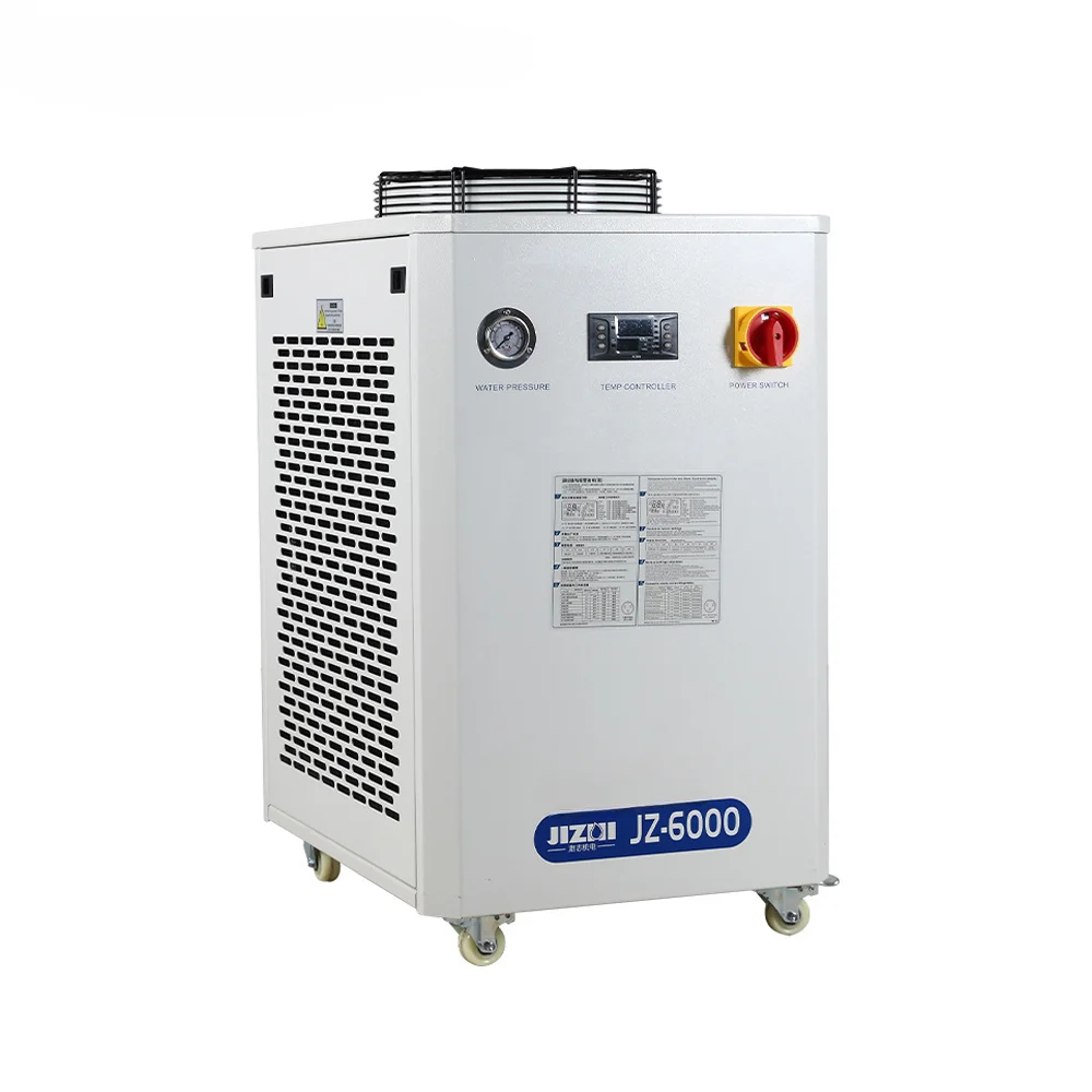 Industrial Water Cooling Chiller JZ6000 for Fiber  Cutting Machine 220V~110V 50Hz 3000W Cooling Capacity