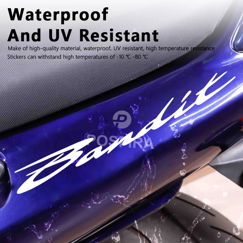 POSFIRA Motorcycle Sticker Waterproof Decals for Suzuki Bandit 600 650 1200 400 GSF Accessories GSF600 GSF650 Motorbike Stickers