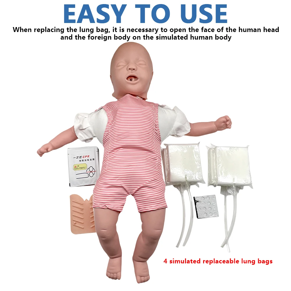 Baby Infarction Model Human Infant Airway Obstruction Heimlich Medical CPR Training Manikin