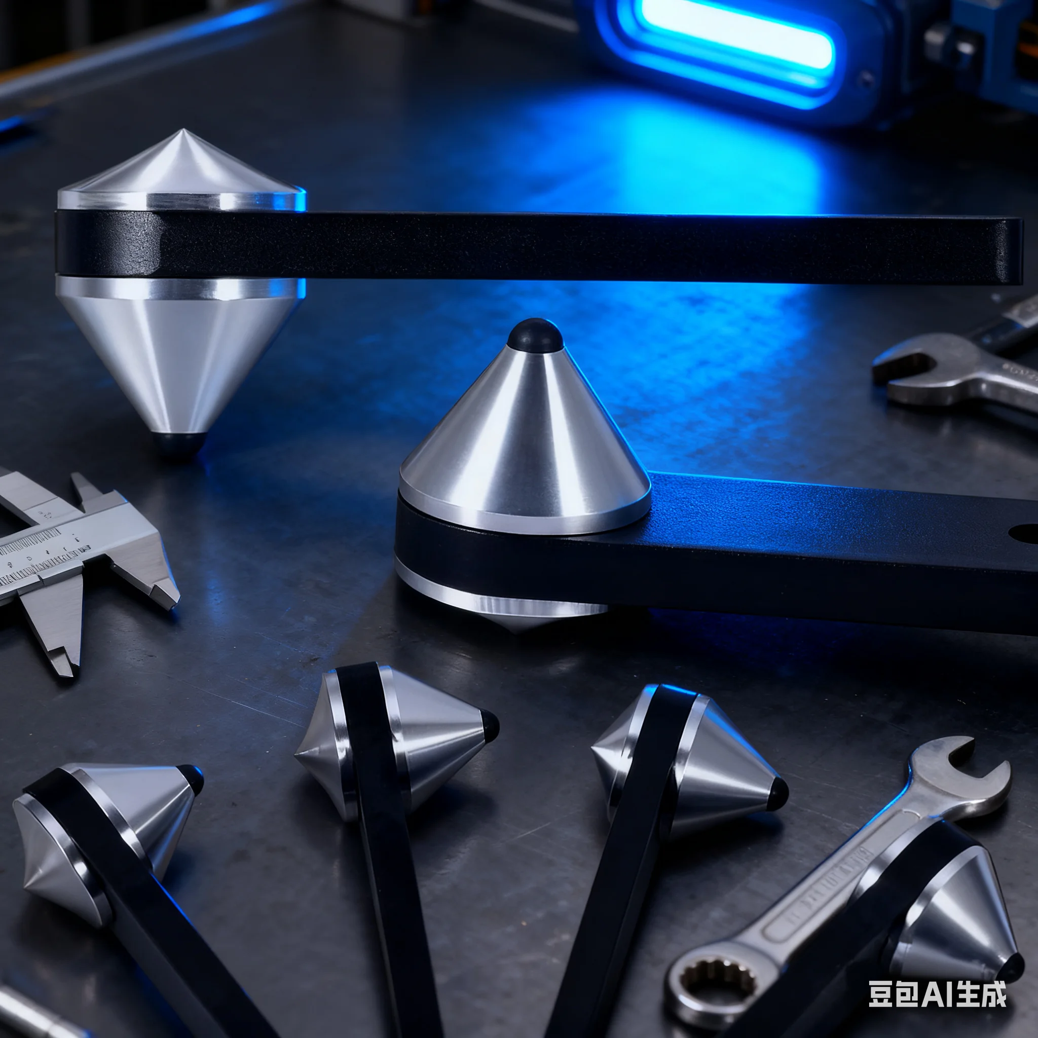 

4 шт. изолирующие ножки для динамиков из алюминиевого сплава-конусные противоударные подушечки с шипами, антивибрационные для аудиоусилителя/постоянного стола