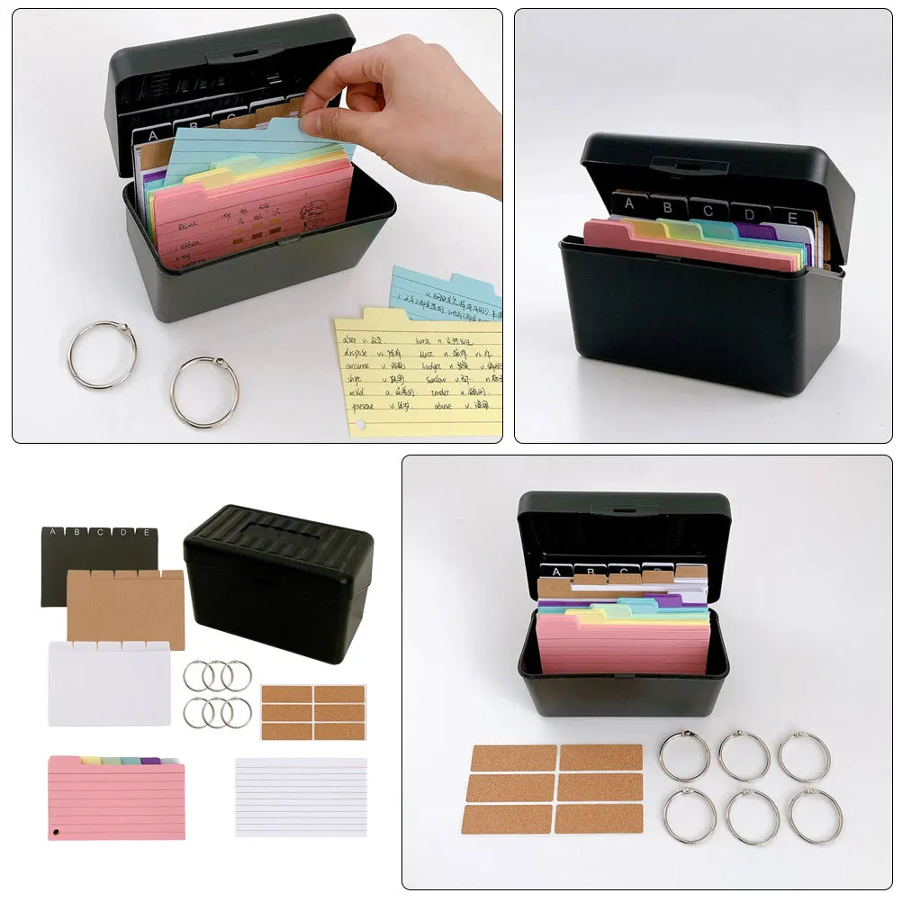 Set organizer per carte Scatola portaoggetti per quaderni a righe Carta resistente all'inchiostro Studenti Insegnanti Professionisti