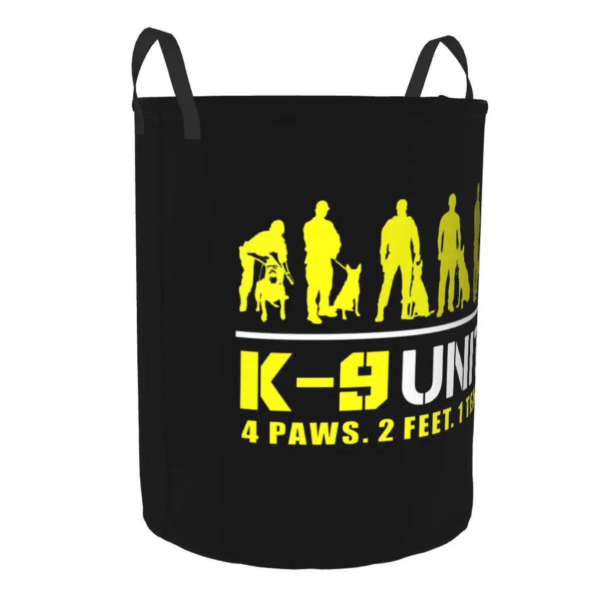 Custom K9 Unit Malinois Laundry Basket Collapsible Belgian Shepherd Dog Clothing Hamper Toys Organizer Storage Bins