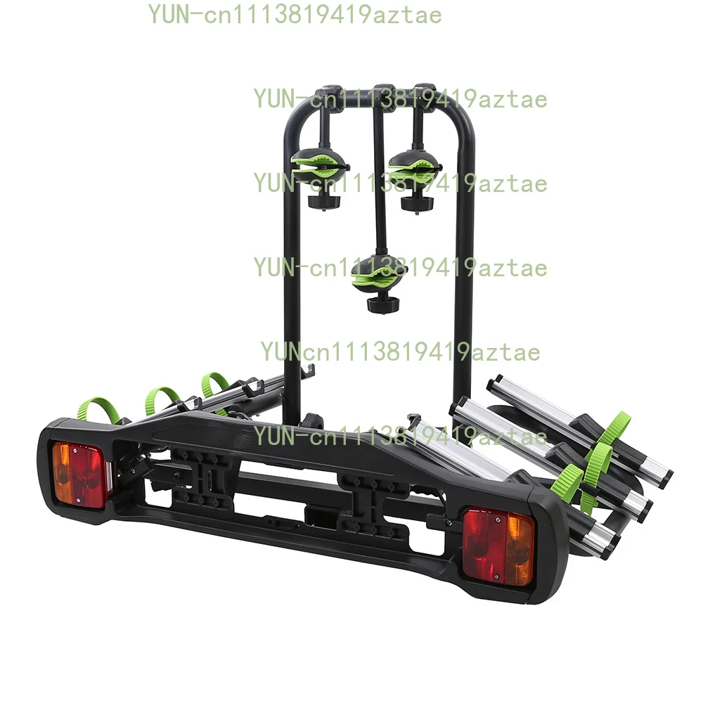 Hitch Mount 3-Bike Steel Foldable Bike Rack for 50mm Tow Ball, Max 45KG Heavy Duty Car Bicycle Carrier