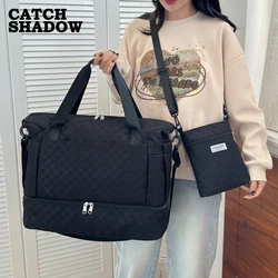 Travel Duffle Bag Weekender Package Women with Toiletry Carry on Overnight Bags Gym Duffel Mommy Hospital Fashion Wet Pocket Top