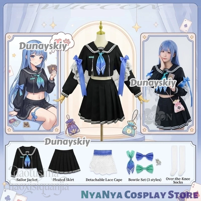 Game GODDESSS Anime VICTORYSS Cosplay Arcana: Fortune Mate New Event Outfit Kawaii JK Japanese School Uniform Dress Wigs 코스프레