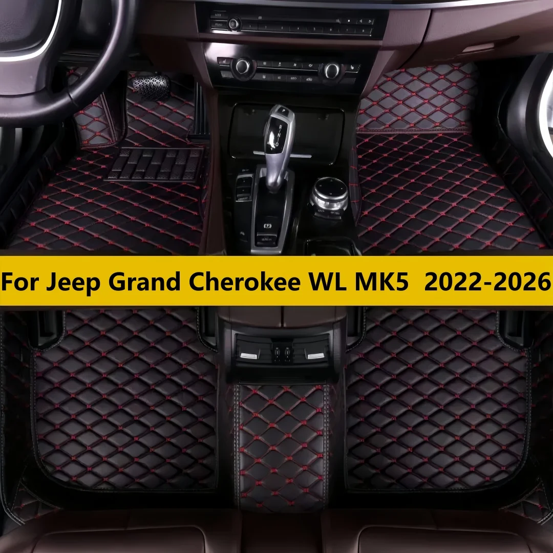 

Custom Car Floor Mats for Jeep Grand Cherokee WL MK5 2022 2023 2024 2025 2026 Auto Accessories Pads Car Foot Carpet