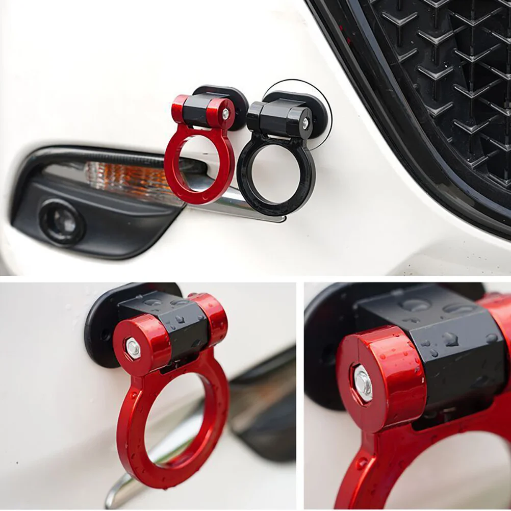 

Tow Decoration Car Vehicle Front Decal Exterior Durable Abs Material Sticker Stylish Design Auto Towing Decor Car Bumper