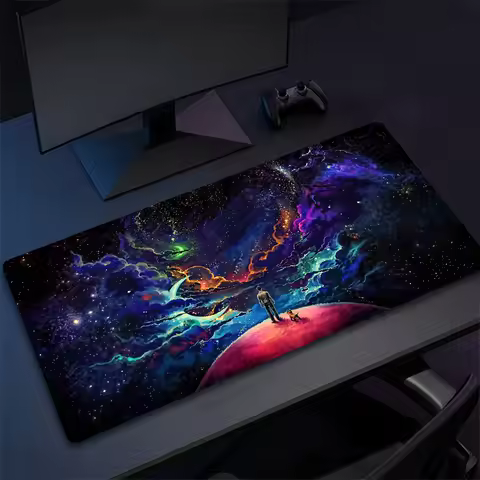 Space Mousepad XXL Black Large Mouse Mat Anime Desk Mat Office Laptop Carpet Soft Anti-slip Desktop Mouse Pad Gaming Accessories
