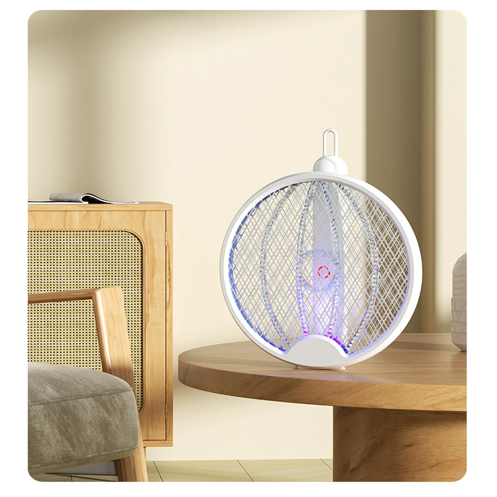 4-in-1 elektrische Mückenklatsche, Mückenvernichtungslampe, Insektenvernichter, 3000 V, Typ C, wiederaufladbar, mit UV-Licht, Fliegenvernichter – Detail 9