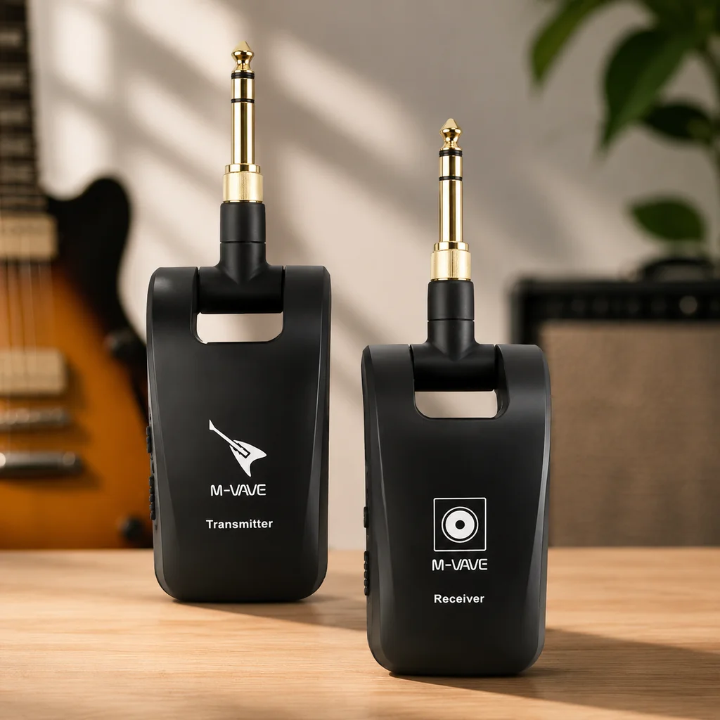 M-Vave WP-5 Wireless Guitar Transmitter Receiver Stereo Mono Switchable Instrument Audio System For Electric Guitar Bass Wind