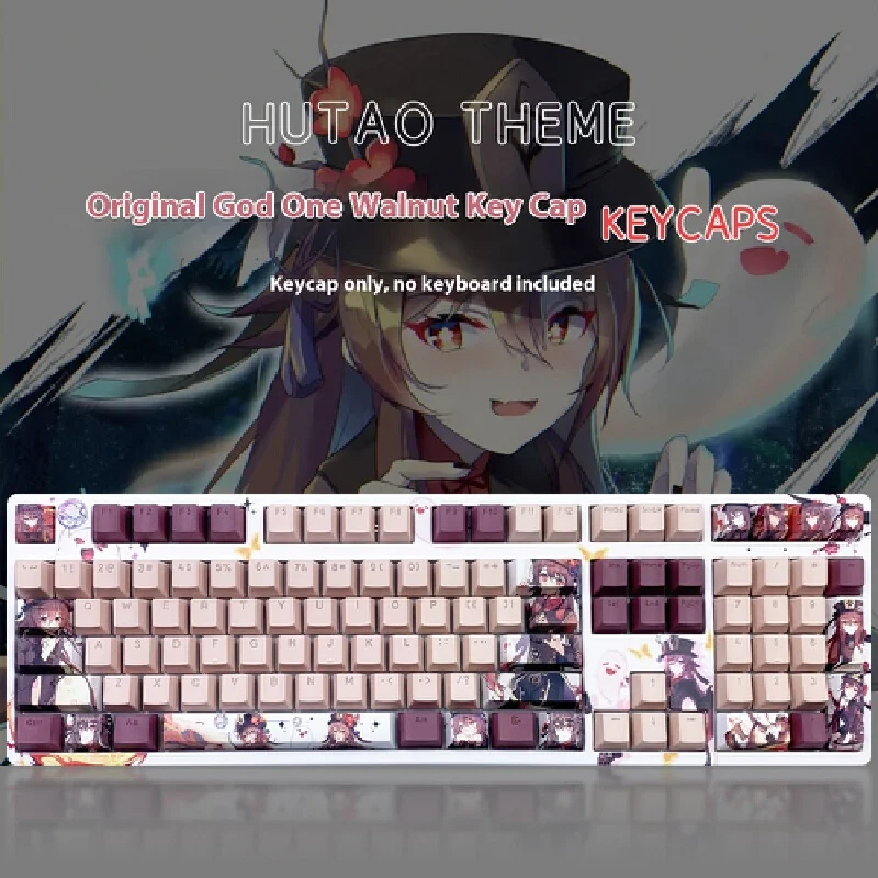 YOAINGO Genshin Lmpact Character Themed Mechanical Keyboard Cap 108 Keys Allocate PBT Thermal Sublimation Anime Combination Gift