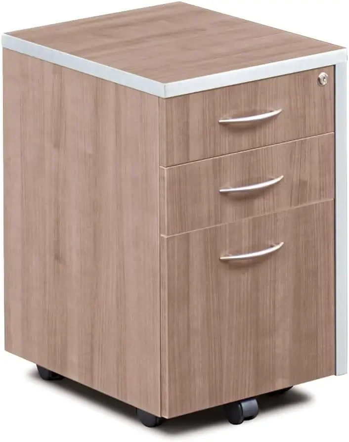 Compass Three Drawer Mobile Pedestal File Cabinet - 16