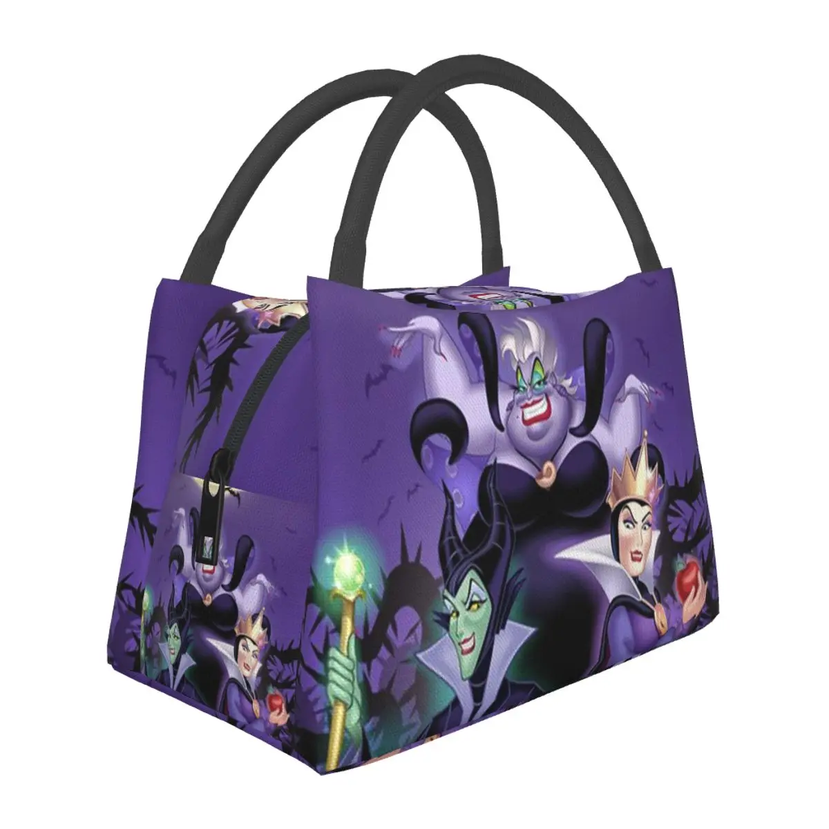 Disney Villains Challenge Lunch Bags Insulated Bento Box Lunch Tote Picnic Bags Cooler Thermal Bag for Woman Student Travel