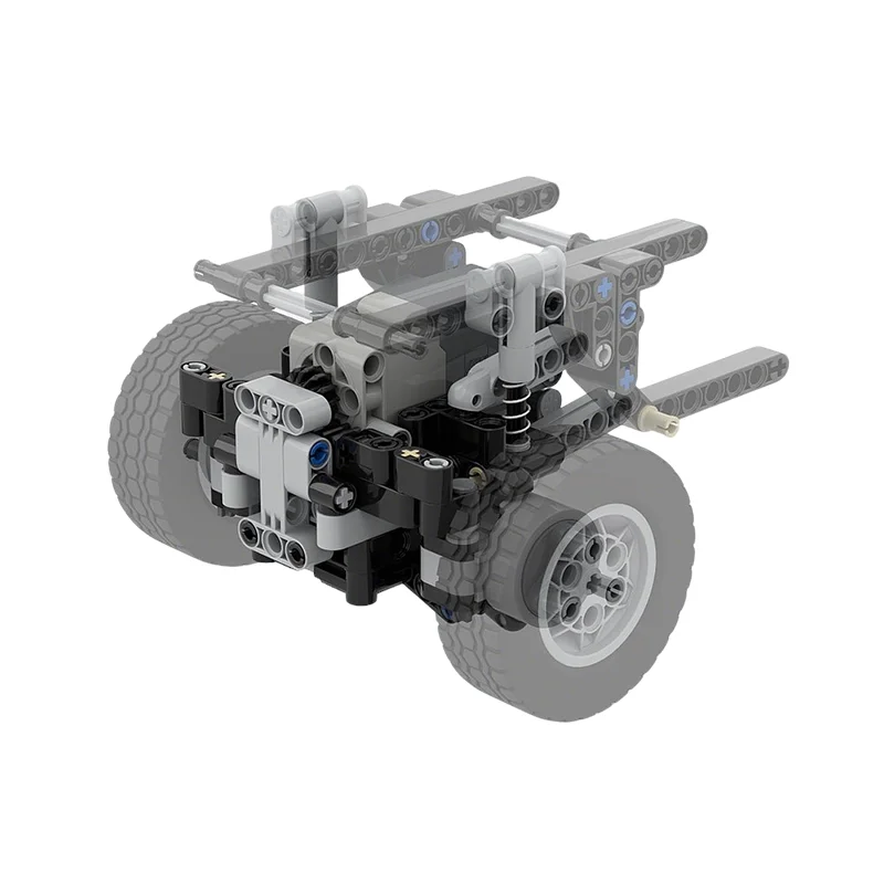 163pcs MOC Technical Stud Motorized Front Axle Onboard PU Model Building Blocks Construction DIY Kids Idea Christmas Gifts Toy