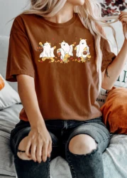 Retro Pooh Ghost Halloween Shirt, Winnie The Pooh Shirt, Spooky Season Shirt, Pooh,Cute Fall Shirt, Halloween Women's Shirt