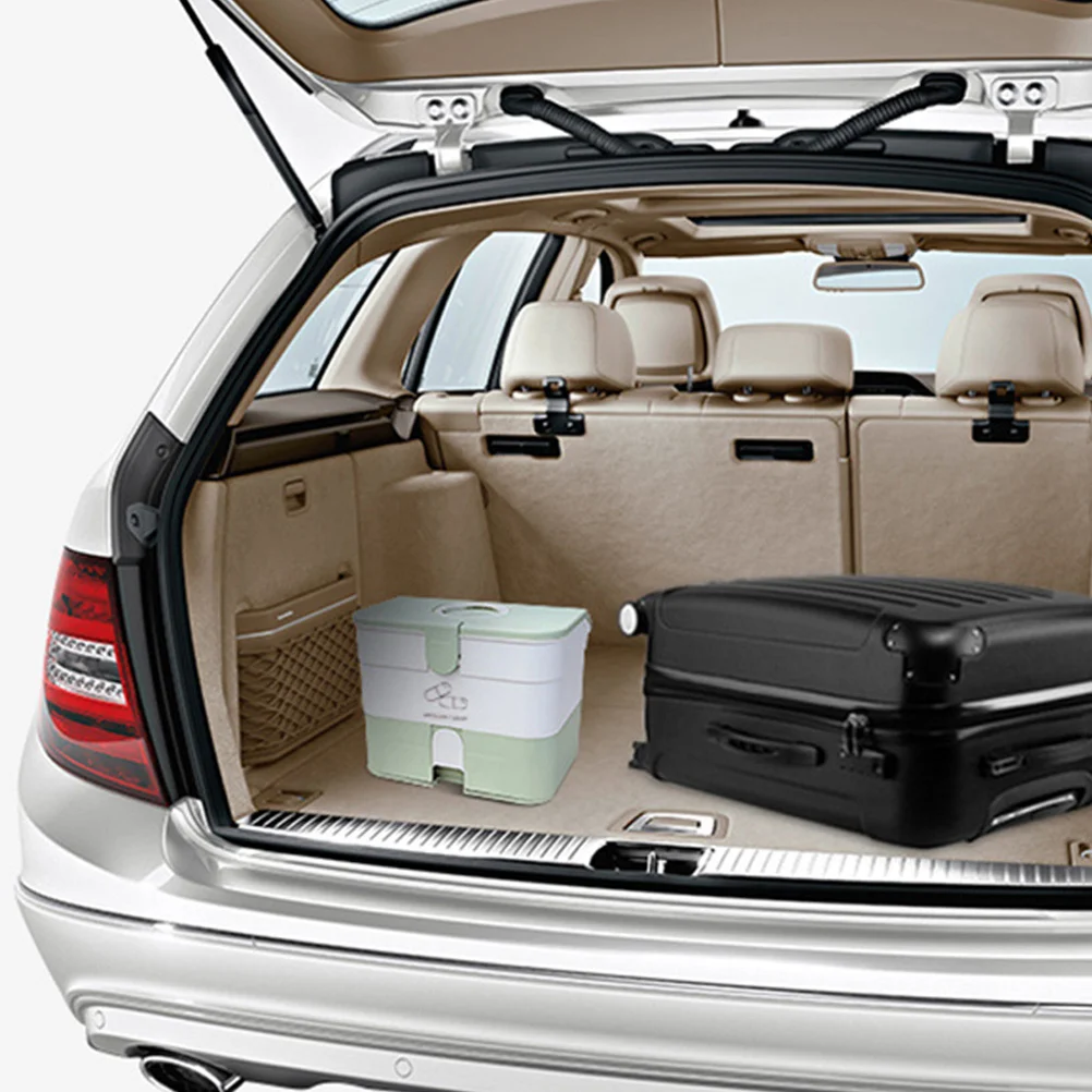 صندوق دواء متعدد الطبقات من نوع الدرج، حافظة مساعدة كبيرة، مادة PP متينة، منظم طبي محمول للمكتب المنزلي #2