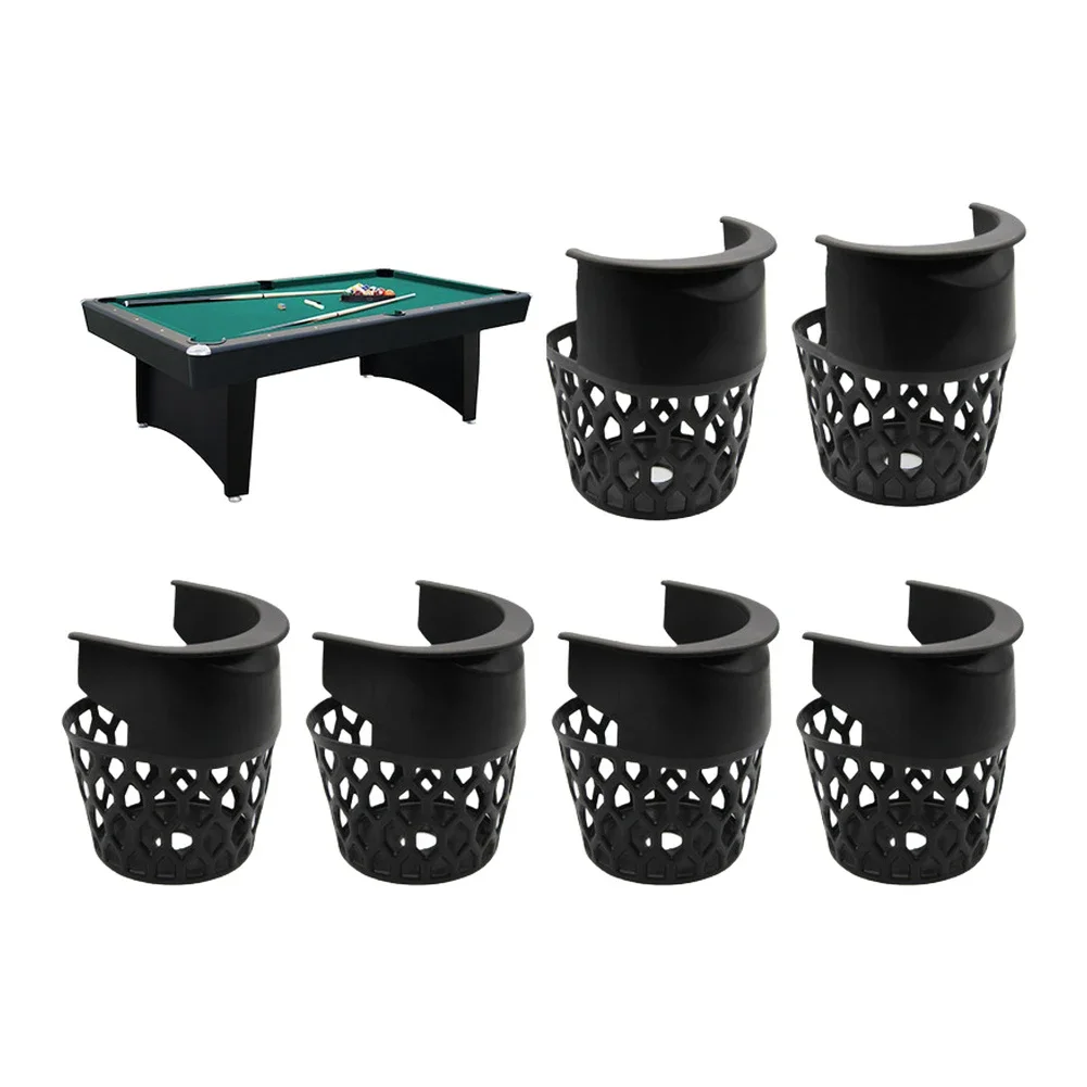 1/6pcs Billiard Pool Table Pockets Set 4 Corner Pockets And 2 Side Pockets  Billiard Pocket For Rail /Pick-up/Family Replacement