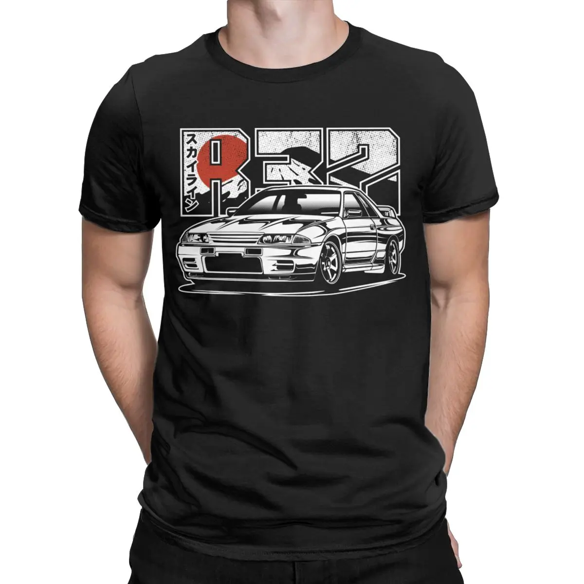 new model Humorous R32 Gtr Skyline T-Shirt for Men Round Collar Cotton T Shirt Short Sve Tee Original Clothing