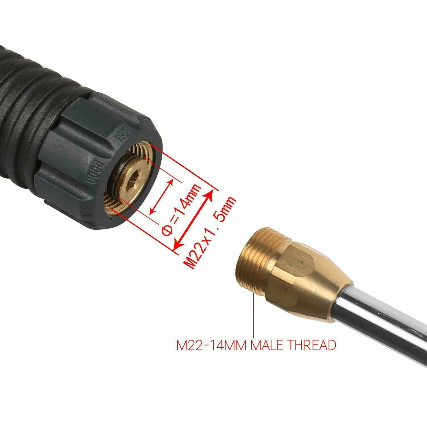 Gas/ High Pressure/Power Washer Wand/Lance & Nozzle 4000PSI Universal-A74F