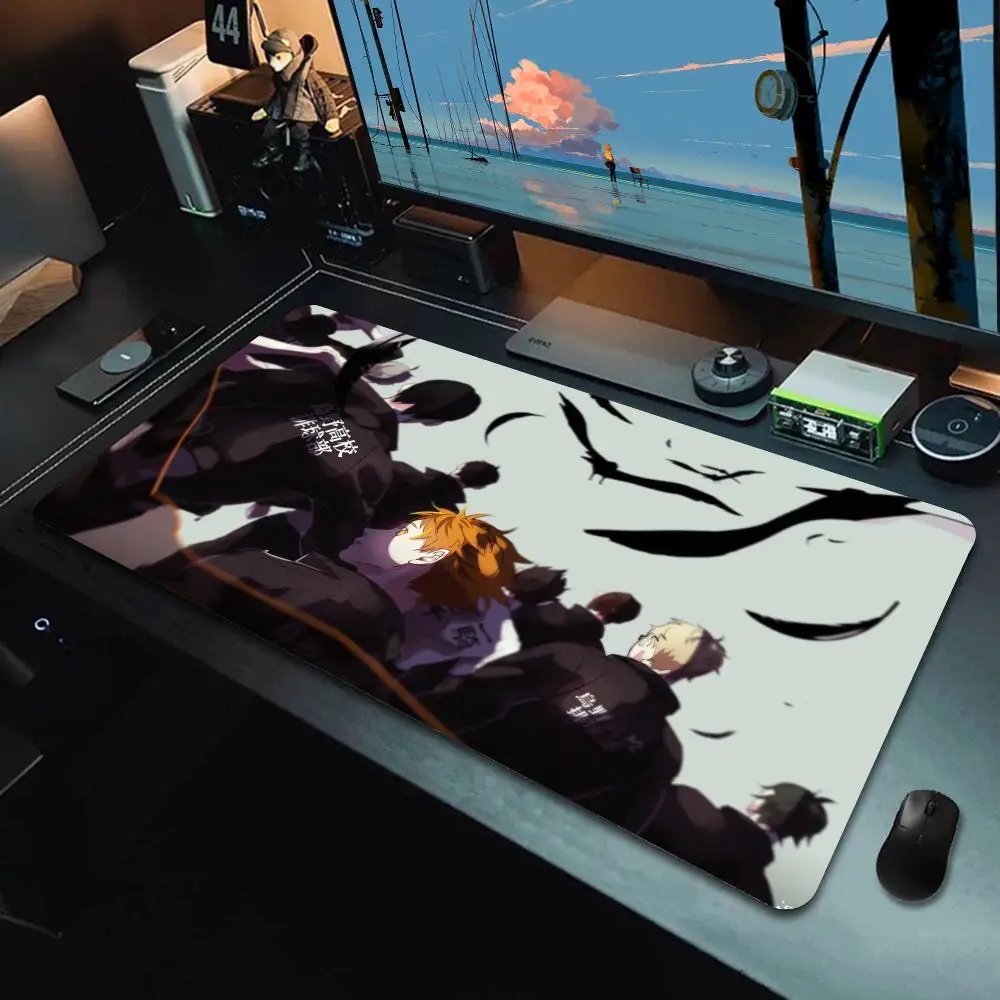 Anime H-Haikyuus Non-Slip Pad Laptop Mouse Pad PC Accessories Custom Made Mouse Large Gaming MousePad Keyboard Mat 900*400mm