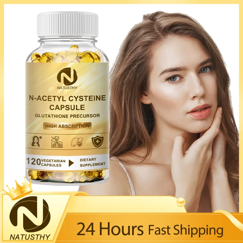 

NAC Whitening Supplement, NAC (N-Acetyl Cysteine) 600 mg Capsules - Antioxidant - Immune Support - Respiratory - Liver Health