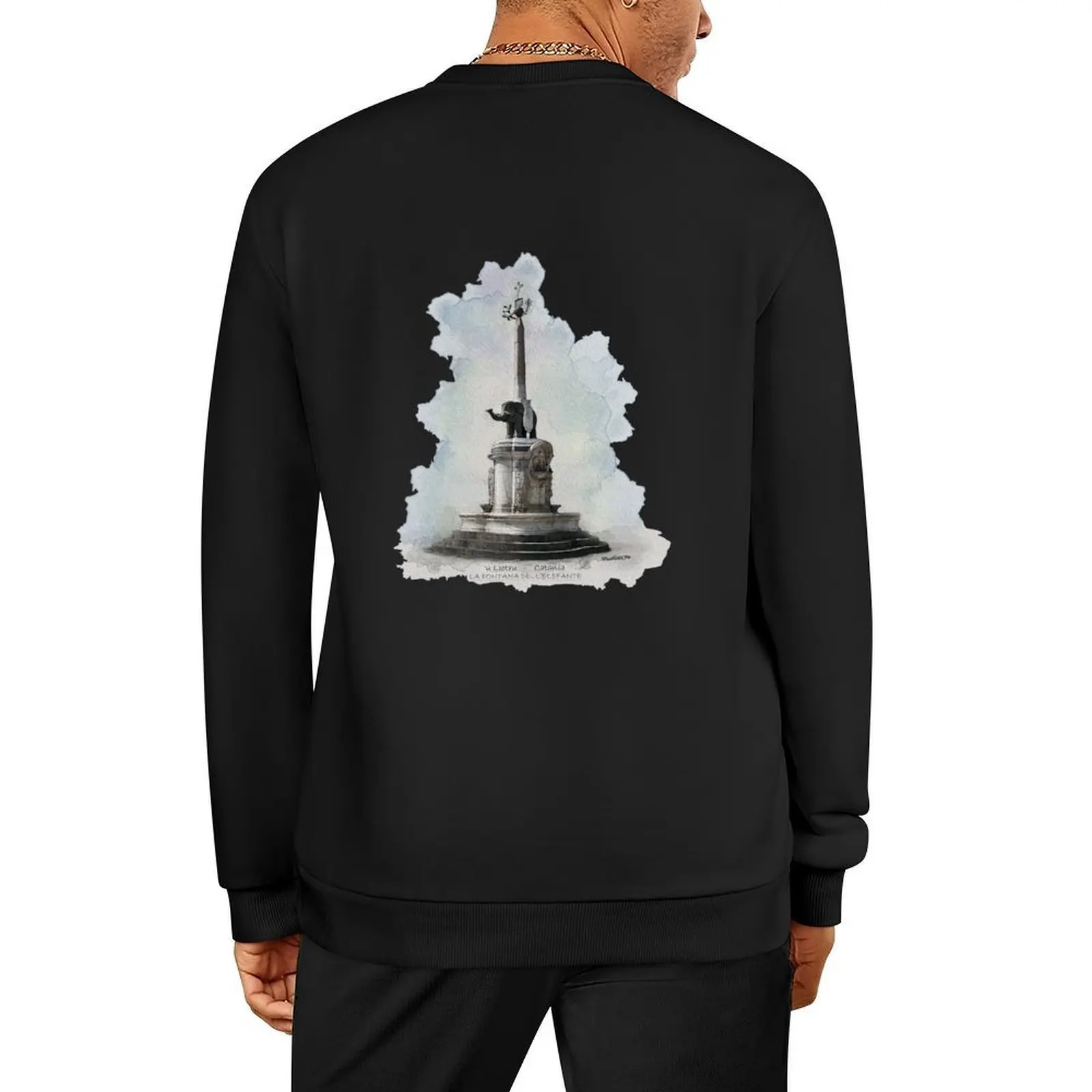 

Catania 'u Liotru Fontana dell'Elefante Sicilia Pullover mens designer clothes men's clothes fashion men graphic sweatshirts