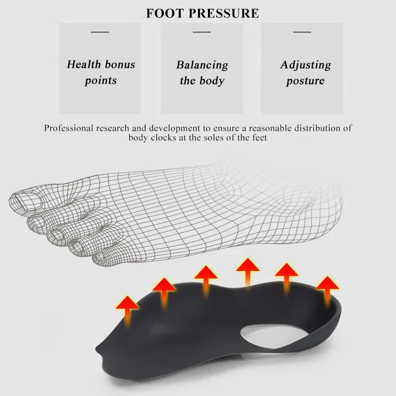 Flat Foot Insoles Arch Correction Foot Outside Inside Eight Flat xo Legs Plantar Correction Orthotic Flat Foot Heel Pads