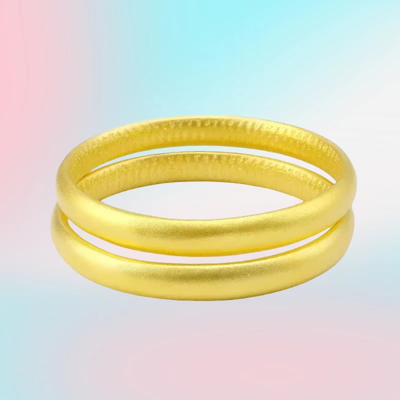 

NEW 9999 Real Gold 24K with goods pure matte ancient heart sutra bracelet jewelry closed inheritance bracelet