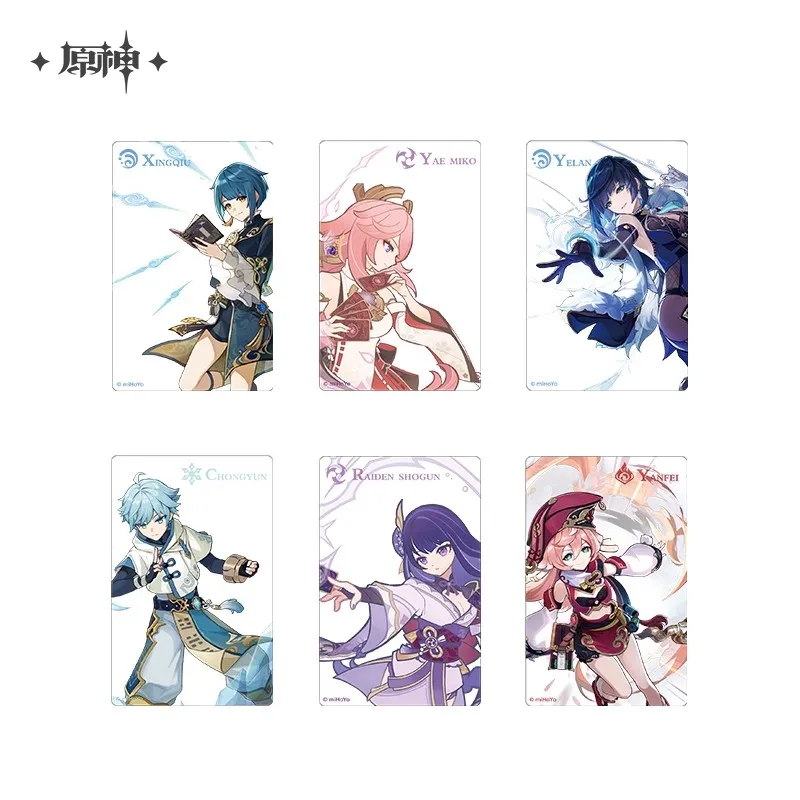 الرسمية miHoYo Genshin Impact Genius Invocation TCG Clash Festival Series أكريليك بطاقات شفافة ملحقات ألعاب الرسوم المتحركة