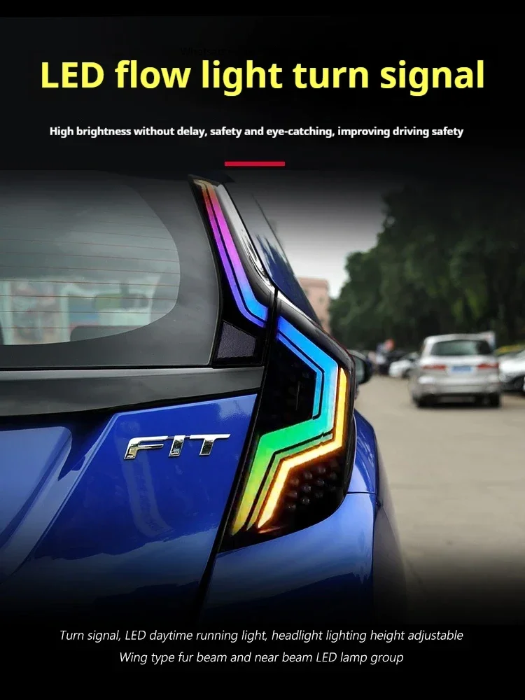 

Задние фонари FT для Honda Fit Jazz GK5 RGB, 2014-2020, светодиодные, с динамическим указателем поворота, в сборе