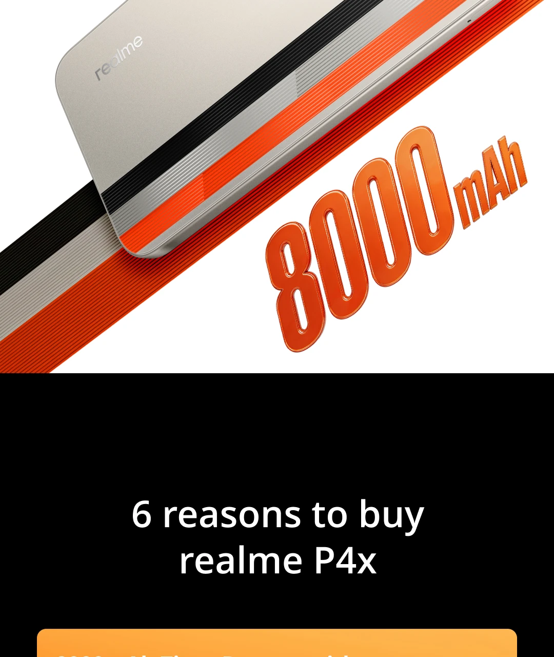 [World Premiere] realme P4x Smartphone Russian Version 50MP AI Camera 8000mAh Battery 45W Charge NFC 6.8" 120Hz LCD Display