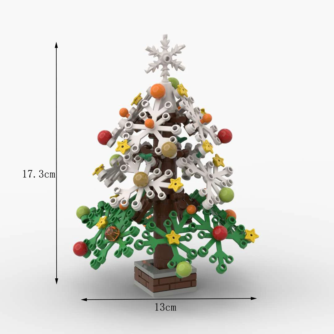 MOC Bausteinmodelle Städtische Grünflächen Kreativer Großer Baum DIY Straßendekorationen Kleine Bäume an Straßen Geschenk für Baumeister – Detail 17