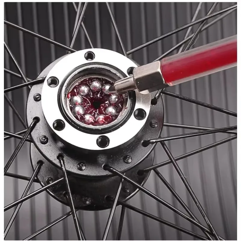 1PCS Bicycle Aluminum Grease Gun Aluminum Alloy MTB Bike Bearing Hub Grease Syringe Bicycle Oil Lubricant Cycling Accessories