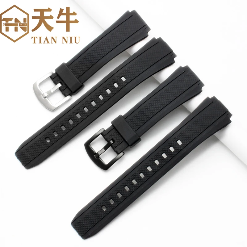 25*20mm Black Silicone Rubber Waterproof Watchband For Casio Edifice EF-552 Watch  EF-552D Men Bracelet Stainless Clasp strap