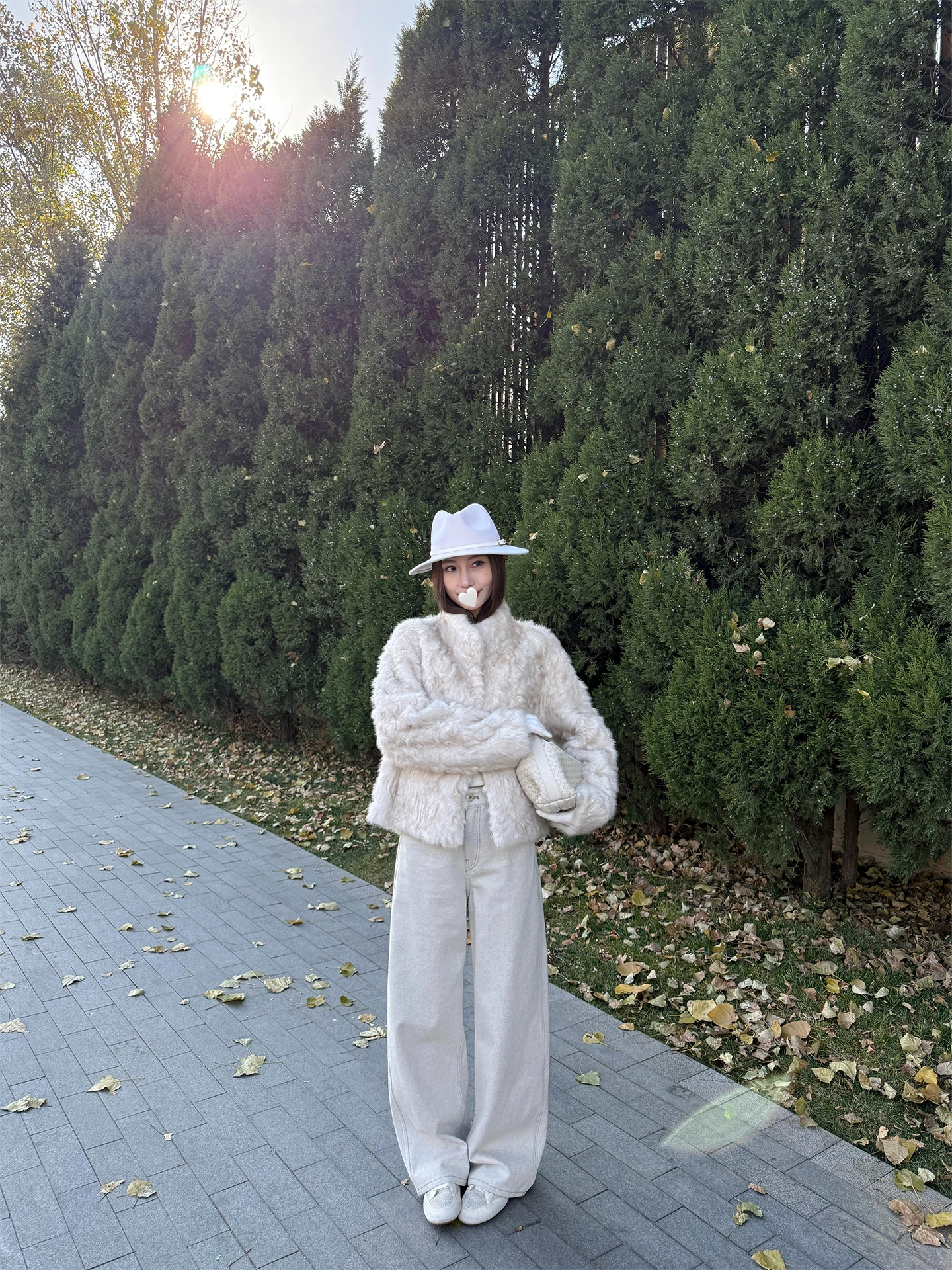 4PRIL レディース ショートファージャケット モックファー レースシープスキン スタンドカラー スリミング 冬用コート 環境に優しい ファッションインナーウェア